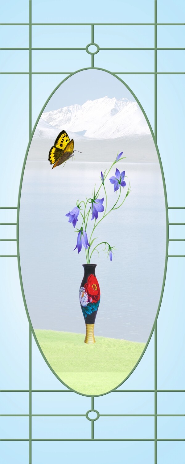 平開門花瓶