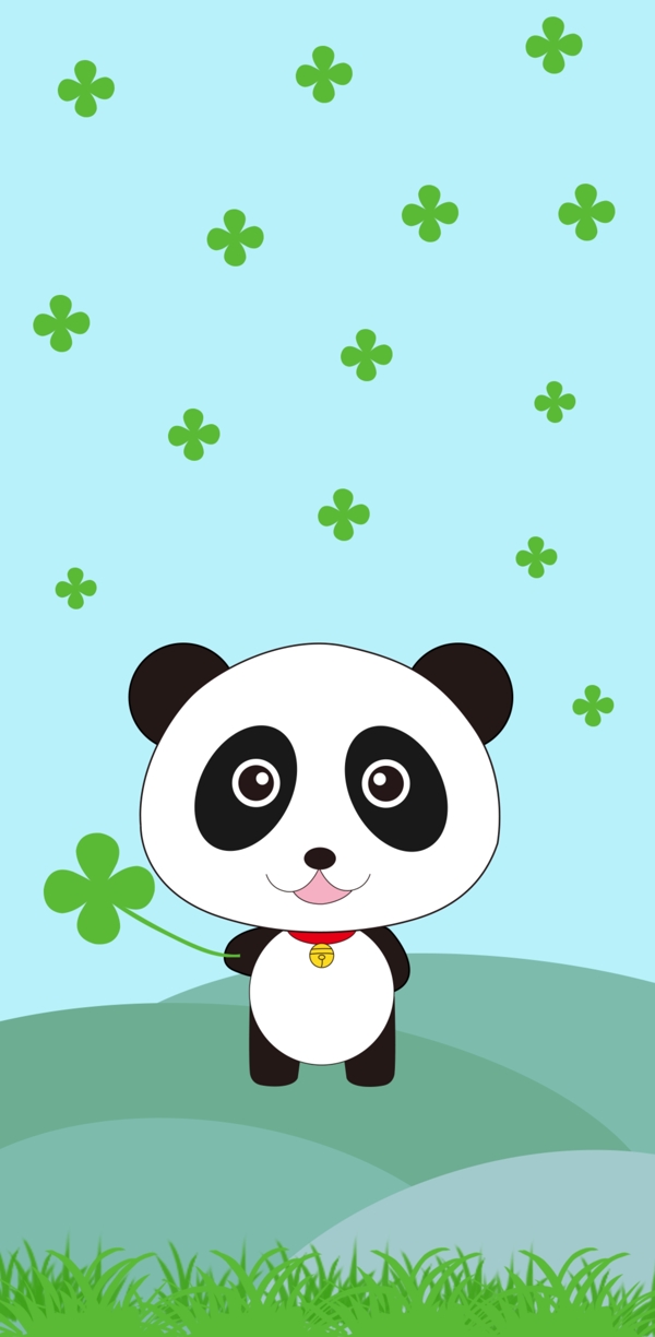 原创创意卡通可爱熊猫小清新手机壳