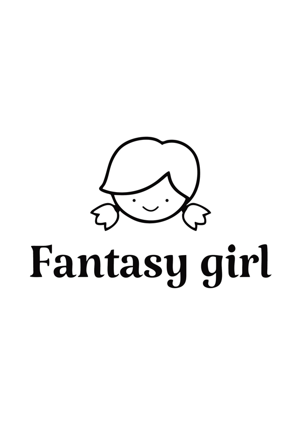 可爱卡通女孩logo
