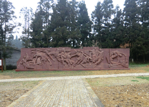 井冈山红色雕塑图片