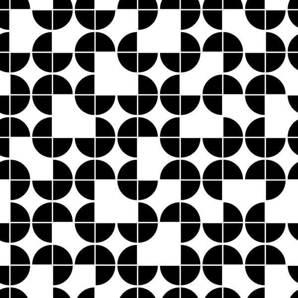 黑白抽象圆圈