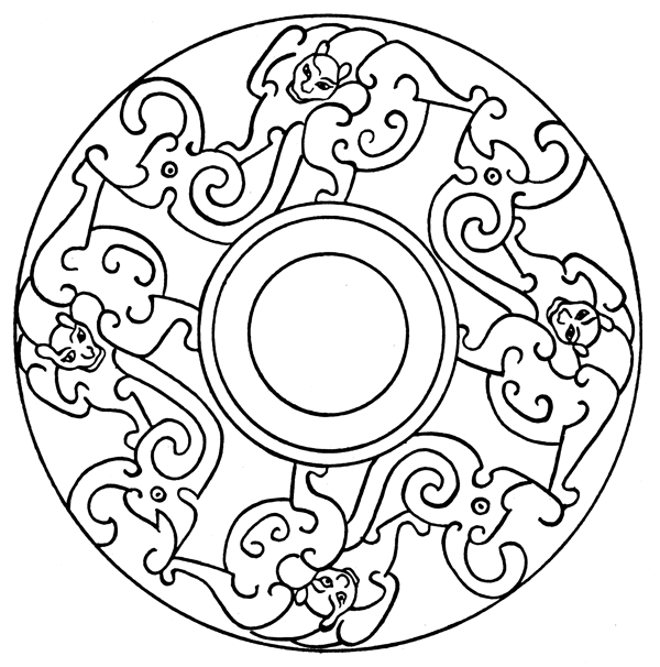 春秋戰(zhàn)國圖案青銅器圖案中國傳統(tǒng)圖案215