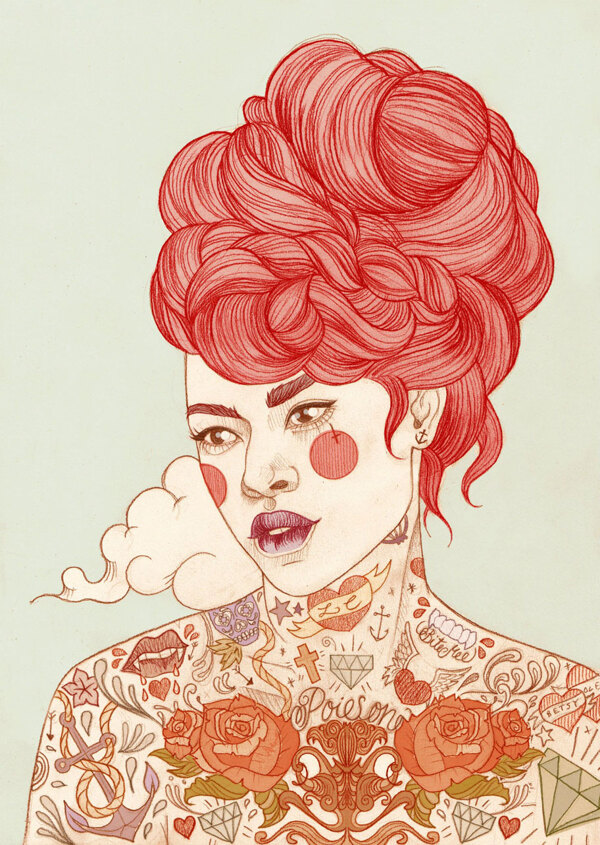 位圖插畫時尚插畫人物插畫時尚插畫免費(fèi)素材