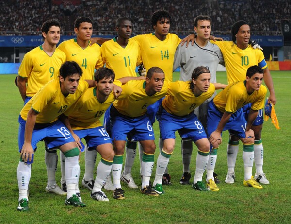 奥运会足球巴西队图片