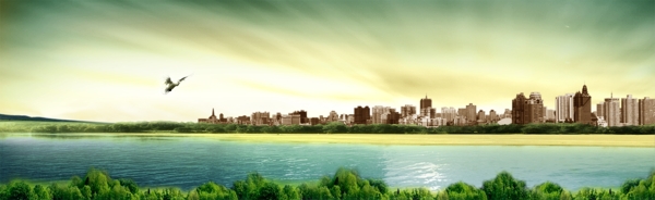 湖邊地產(chǎn)廣告設(shè)計(jì)