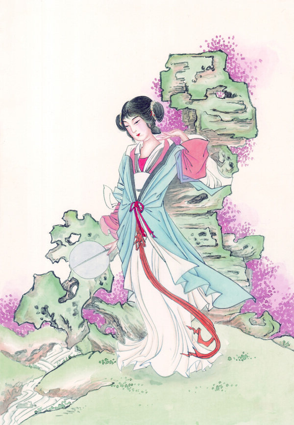 中華藝術(shù)繪畫古畫繪畫仙女神仙嫦娥貂蟬西施中國古代繪畫