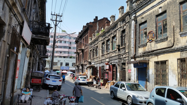 哈爾濱老道外街景圖片