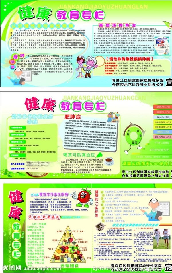 慢性病健康教育宣传栏图片