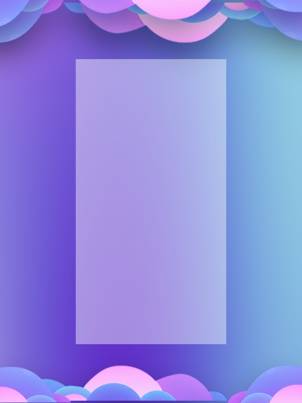 藍(lán)色簡(jiǎn)約剪紙通用背景模板