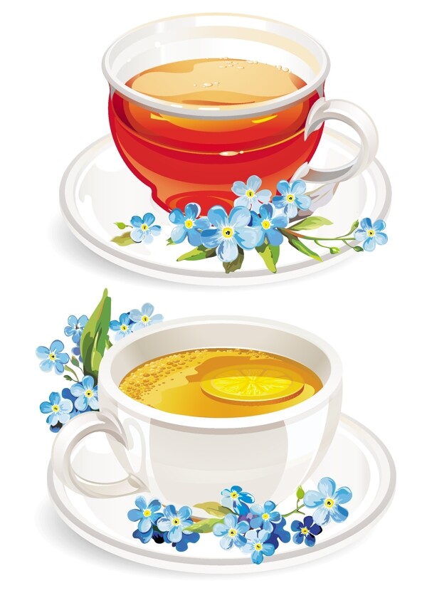 創(chuàng)意茶設(shè)計元素矢量集05