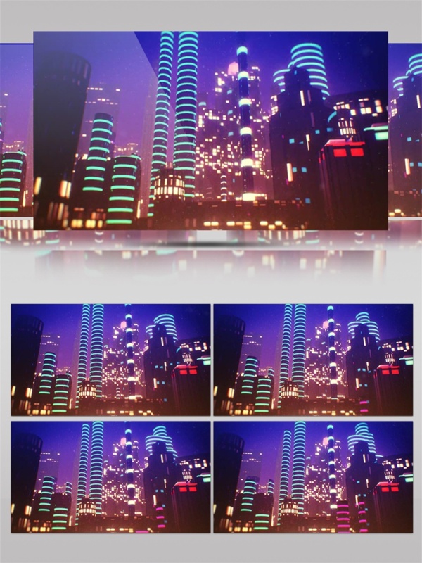 紫光科技城市动态视频素材