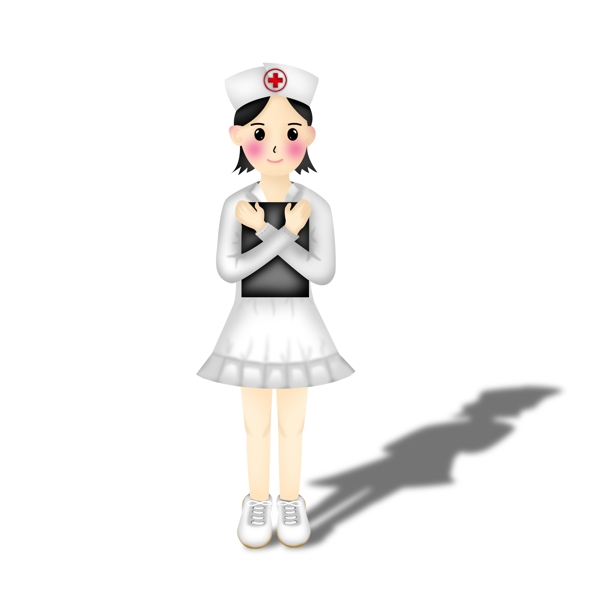 国际护士节卡通职业人物护士小姐姐