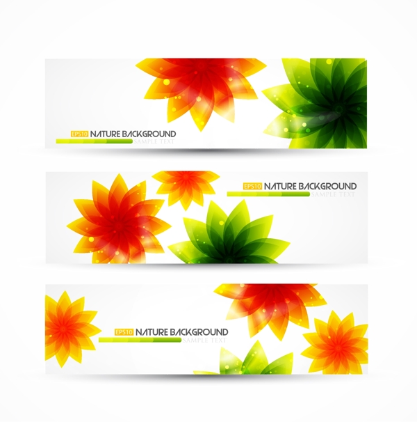 炫彩花紋Banners