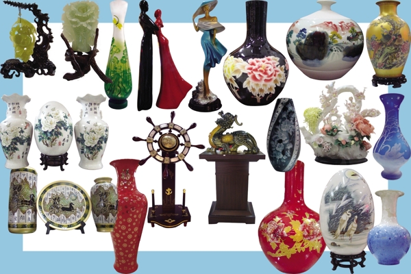 工藝品花瓶高檔禮品玉石圖片