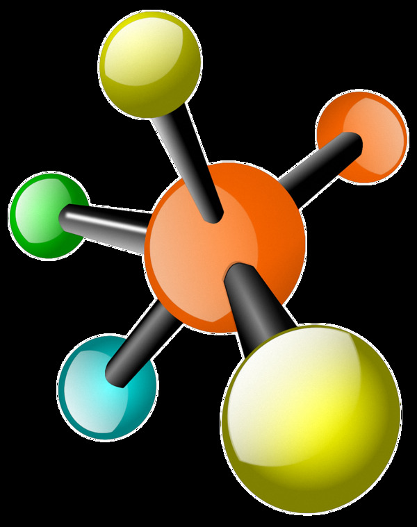 科学分子模型图免抠png透明素材
