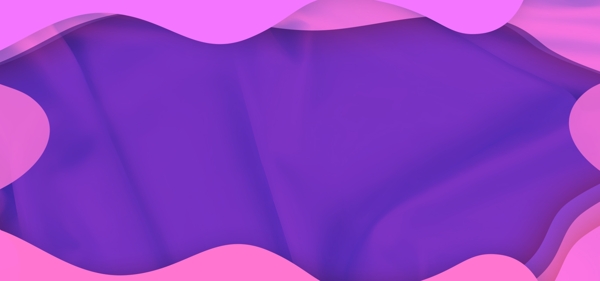 粉紫色层次感banner背景设计