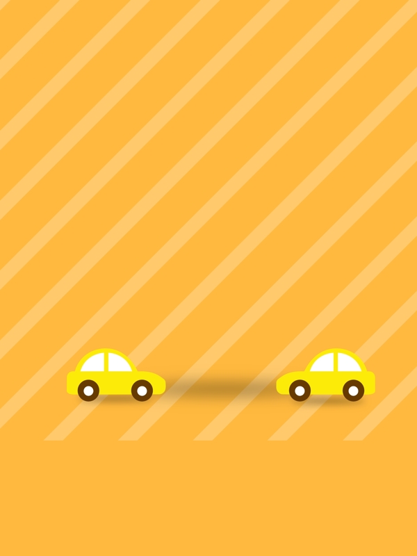 简约橙色条纹汽车智能背景设计