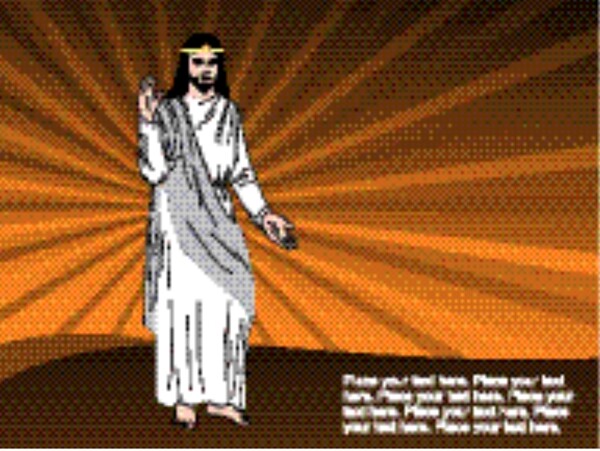 耶稣的插图背景
