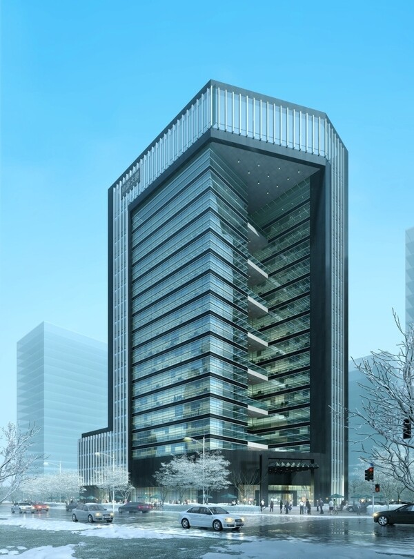 商業(yè)中心建筑效果圖圖片