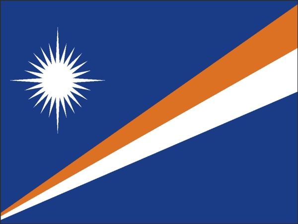 矢量马绍尔群岛国旗