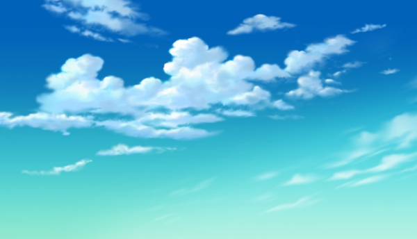 动画背景蔚蓝云流图片