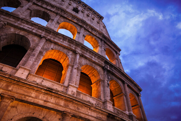 罗马古建筑背景