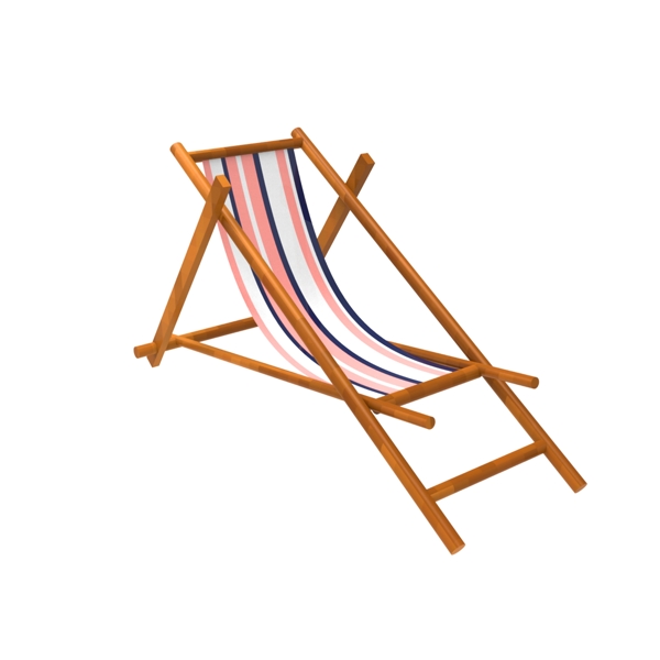 沙滩椅休闲椅免抠素材