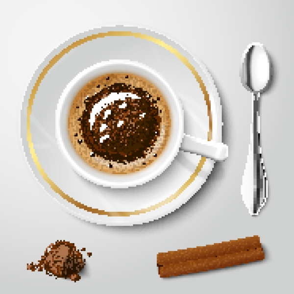 一杯咖啡設(shè)計矢量素材01