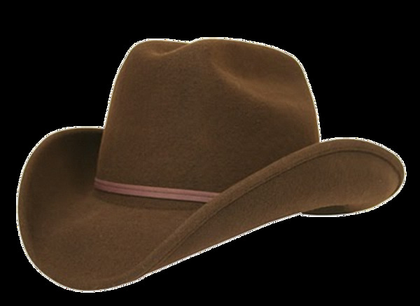 棕褐色漂亮牛仔帽免抠png透明素材