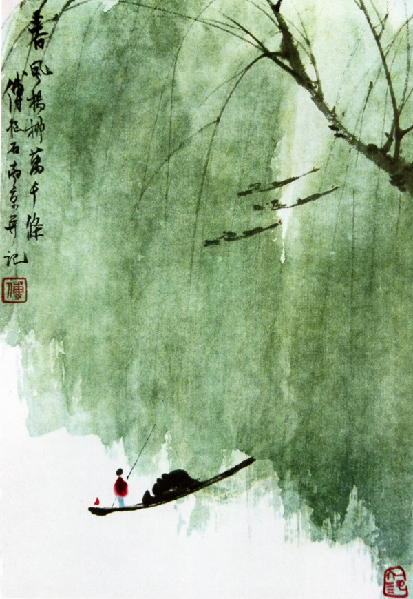 湖泊上的船只圖片