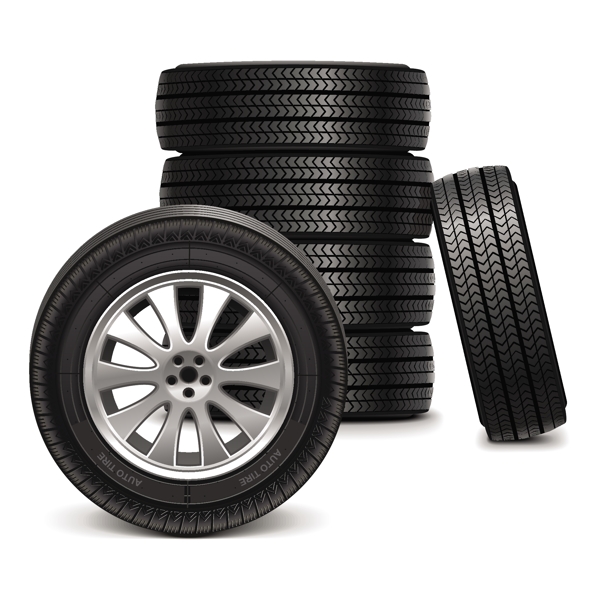 轮辋和轮胎矢量素材