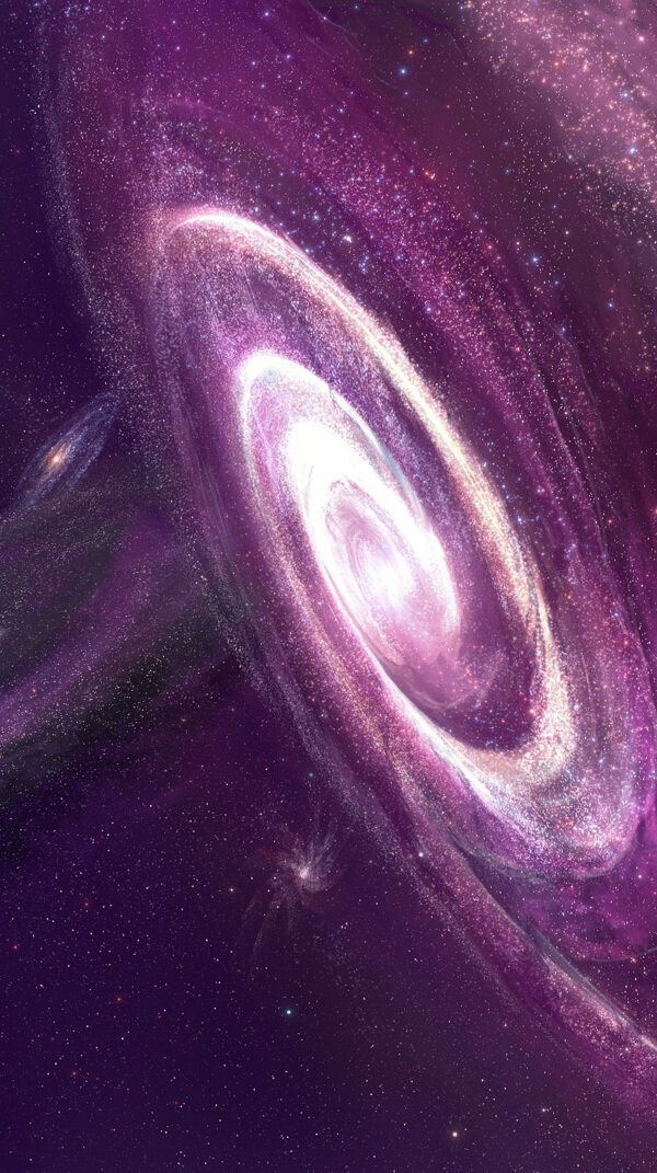 大氣紫色宇宙唯美星空背景