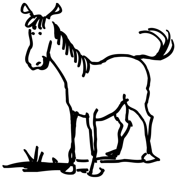 馬常見動物矢量素材EPS格式0037
