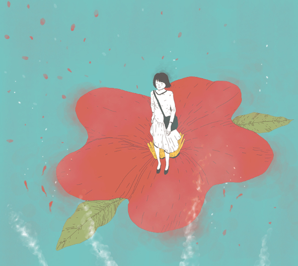位圖人物女人色彩紅色免費(fèi)素材