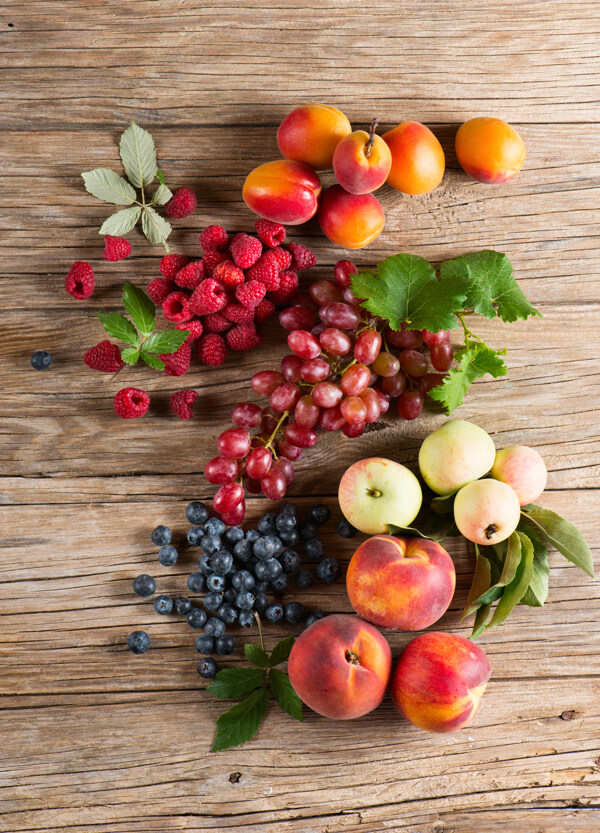新鲜浆果与水果