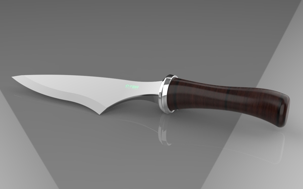 精致刀具设计匕首设计3D模型stp格式