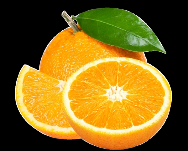 橙子水果图切片