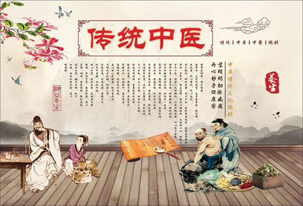 中式手繪古典傳統(tǒng)中醫(yī)養(yǎng)生宣傳海報(bào)