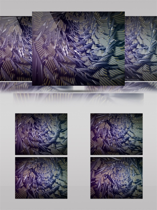紫色神经网络动态视频素材