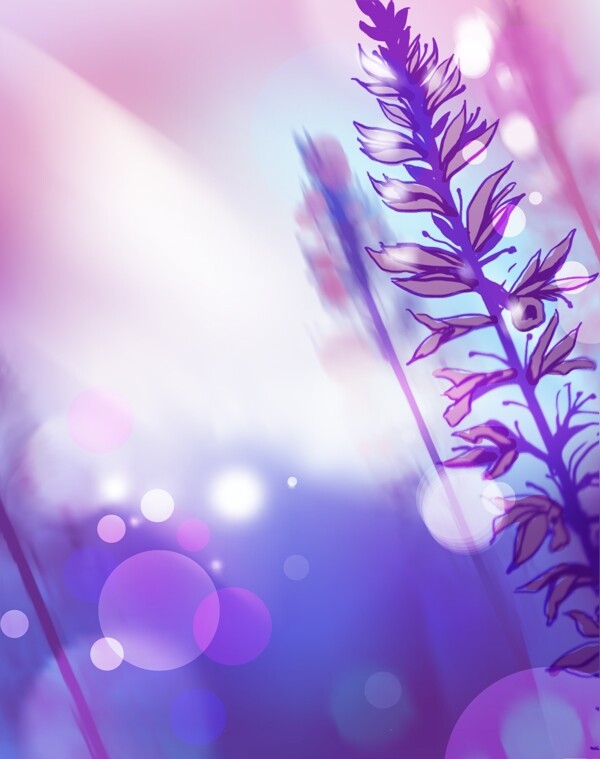 紫色梦幻装饰画背景图片