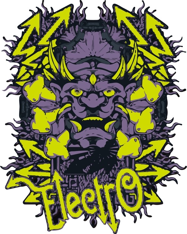怪獸矢量圖