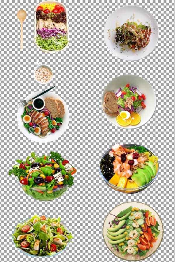 营养果蔬沙拉图片