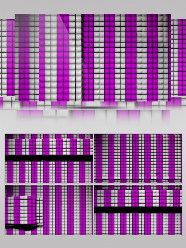 紫光动感方块视频素材
