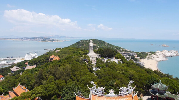 湄洲妈祖祖庙山鸟瞰图
