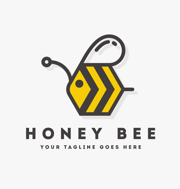 蜜蜂标志模板设计