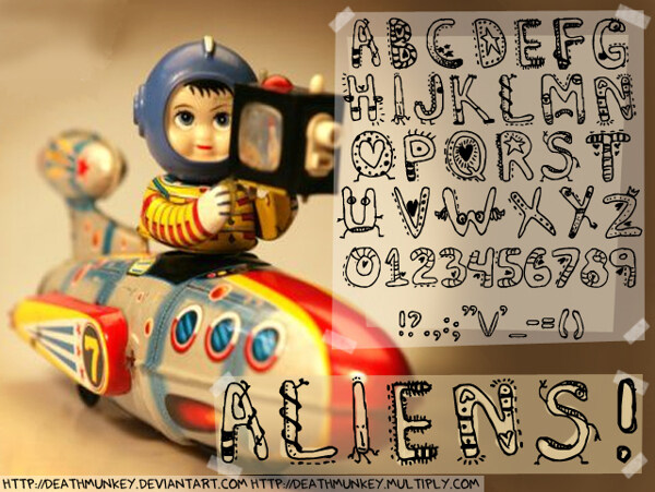 DenneAliens英文字體下載