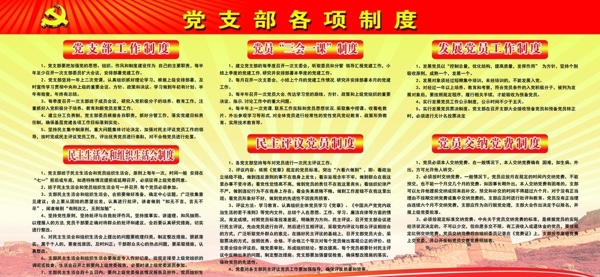 党支部工作制度图片