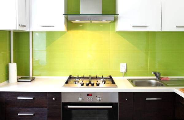 彩色亮系厨房设计图片