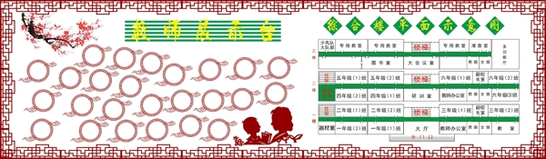 學校展板教師風采