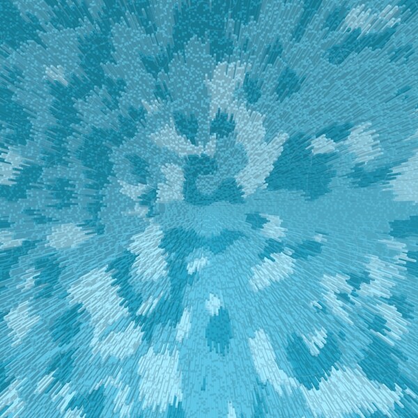 海蓝色斑驳柱状放射3d质感海报背景